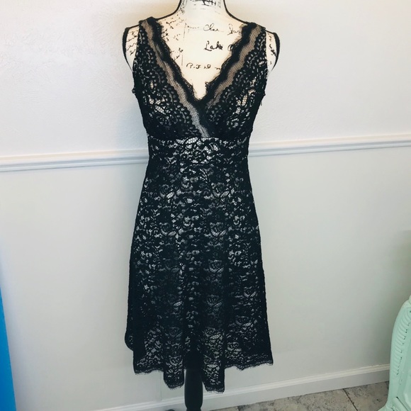 White House Black Market Dresses & Skirts - black house white market lace black dress size 6